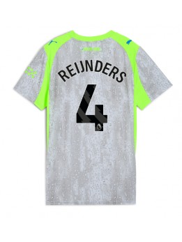 Manchester City Tijjani Reijnders #4 Zenski Rezervni Dres 2025-26 Kratak Rukavima Manchester City Tijjani Reijnders #4 Zenski Rezervni Dres 2025-26 Kratak Rukavima